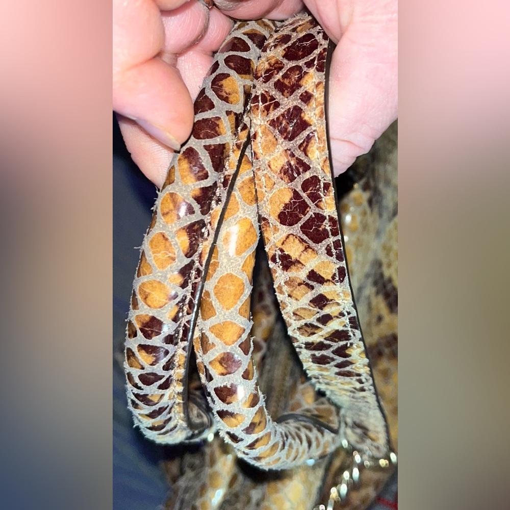 Michael Kors Euc Python-Embossed Leather Handbag - image 6